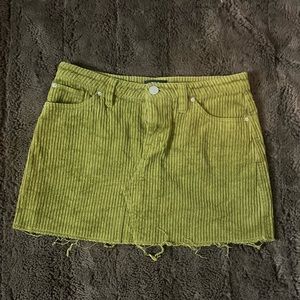 BDG frayed corduroy frayed skirt